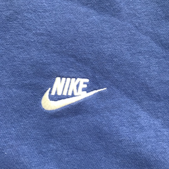 Nike Sweatshirt Blue Crewneck Long Sleeve Small Logo Mens L - Picture 3 of 9